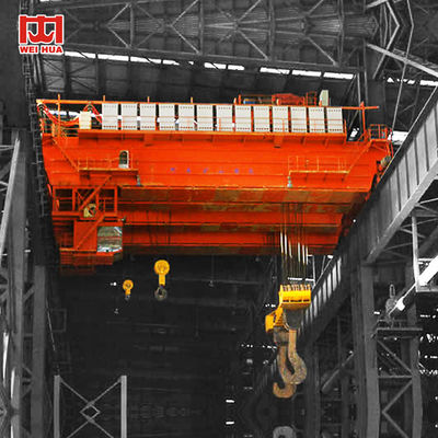 QDYのタイプ35トン50トン74トンの小屋制御を用いる二重ビーム橋鋳物場クレーン