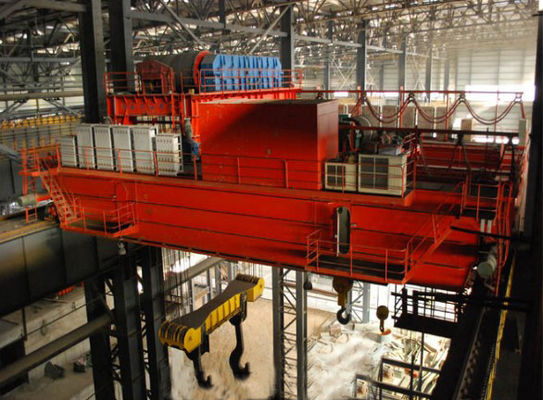 32 Ton Foundry Eot Crane Double Beam Steel Mill Crane Cabin Control