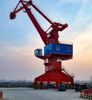 60-Tonnen-Gitterausleger-Hafenportalkran-Kabinensteuerung Kompakter Rahmen