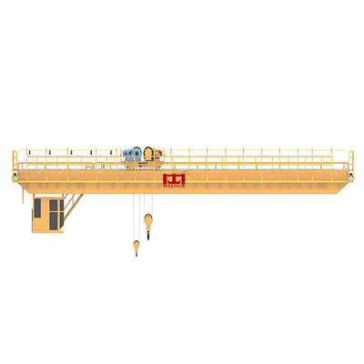 ISO elektrische doppelte Balkenbrücke Crane With Open Winch Trolley 20 Tonne Schneiders