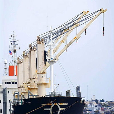 Effectweerstand Hydraulische Zeemarine crane 36 Ton Ship Deck Cranes