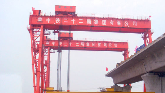 Beam Lifting Crane Double Beam Gantry Crane 10m Mengangkat 50 Ton Bentang Besar