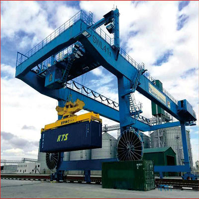 두배 도리 철도 이동 용기 갠트리 크레인 RMG 40 톤