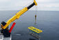รีโมทคอนโทรล Knuckle Boom Marine Deck Crane 10ton Customized