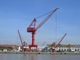Kontrol Kabin 30ton Harbour Portal Crane Dock Jib Gantry Crane Four Link Type